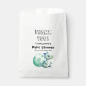 卵の赤ちゃんシャワー付きかわいいベビー恐竜 フェイバーバッグ (正面)