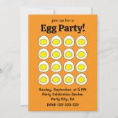 卵の黄身パーティー 招待状 (正面)