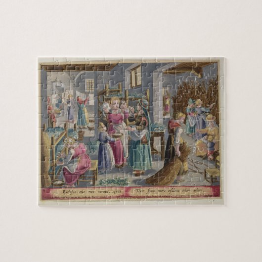 卵はみみずに正しく、です覆われたb工夫します ジグソーパズル (横)