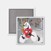 「卵はハートに悪い」 – 冷蔵庫マグネット マグネット (正面/裏面)