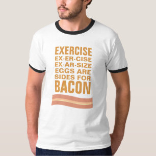 卵はベーコンのための側面です Tシャツ
