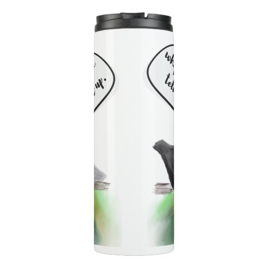 卵は冗談を言わない（様式化された鶏とジョーク） タンブラー (裏面)