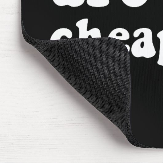 卵は安いけれどもアンチおもしろい切り株の皮肉である マウスパッド (コーナー)