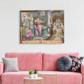 卵は正に虫に孵化し、彼らは覆われている キャンバスプリント (インサイチュ (リビング))