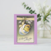 卵ぶら下がった殻ヴィンテージ復活祭 シーズンポストカード (スタンド正面)