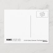 卵をビーク葉書に入れたレイブン ポストカード (裏面)