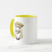 卵を与えるヴィーブのみ！可愛おもしろいいエッグパンコーヒー マグカップ (正面左)