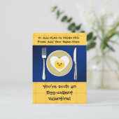 卵を入れるかわいいバレンタイン シーズンポストカード (スタンド正面)