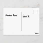 卵を割ったビーチに緑のウミガメ ポストカード (裏面)