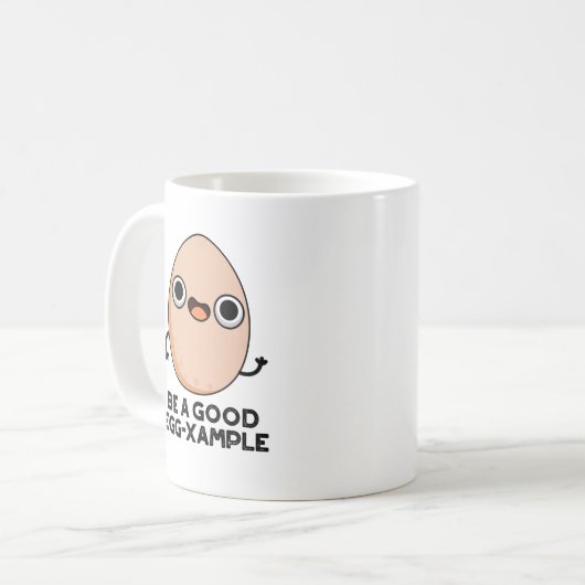 卵を十分に生まおもしろいす コーヒーマグカップ (正面左)
