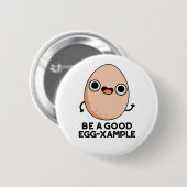卵を十分に生まおもしろいす 缶バッジ (正面&裏面)