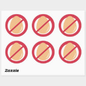 卵を含まないアレルギー警告シール ラウンドシール (シート)