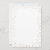 卵を引き出す朝食の黄身の愛の赤ちゃんシャワー 招待状 (裏面)