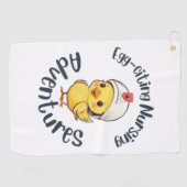 卵を引く看護アドベンチャーフィットリラックス ゴルフタオル (横)