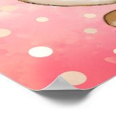 卵を引用した卵の狩りキッズピンク ポスター (角)