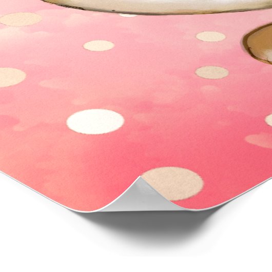 卵を引用した卵の狩りキッズピンク ポスター (角)