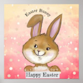 卵を引用した卵の狩りキッズピンク ポスター (正面)