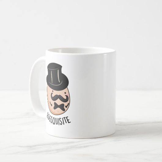 卵を得るおもしろい絶妙な卵パン コーヒーマグカップ (正面左)