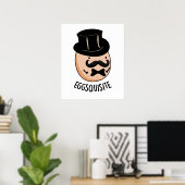 卵を得るおもしろい絶妙な卵パン ポスター (ホームオフィス)