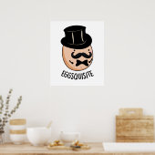 卵を得るおもしろい絶妙な卵パン ポスター (キッチン)