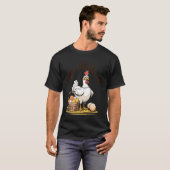 卵を扱うEggCellent裏庭のニワトリローカル Tシャツ (正面フル)