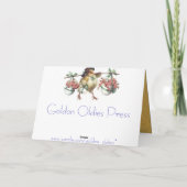 卵を持つイースターひよこ シーズンカード (裏面)