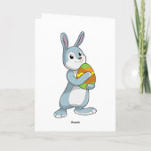 卵を持つウサギ カード (裏面)