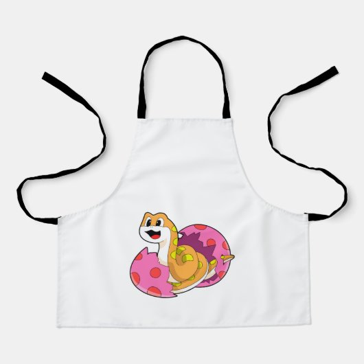 卵を持つヘビ エプロン (正面)