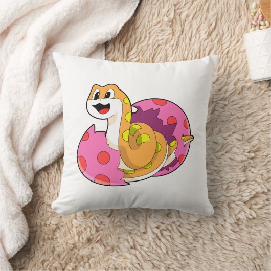 卵を持つヘビ クッション (ブランケット)