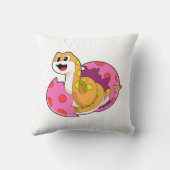 卵を持つヘビ クッション (裏面)