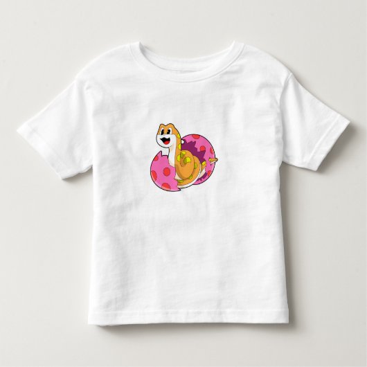 卵を持つヘビ トドラーTシャツ (正面)