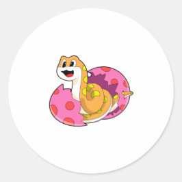 卵を持つヘビ ラウンドシール