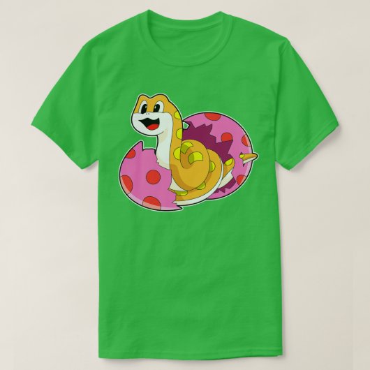 卵を持つヘビ Tシャツ (デザイン正面)