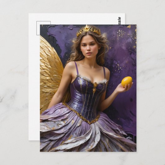 卵を持つ妖精 ポストカード (正面/裏面)