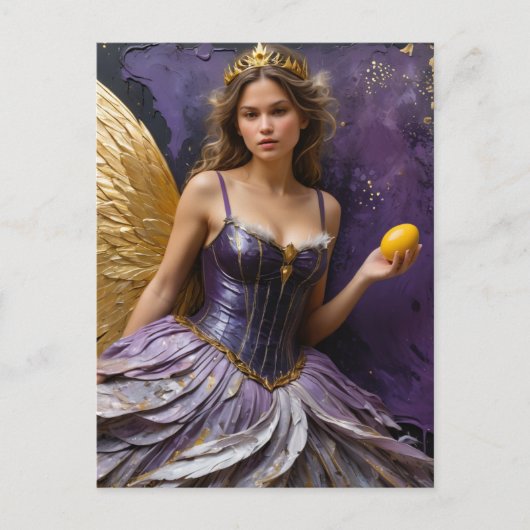 卵を持つ妖精 ポストカード (正面)