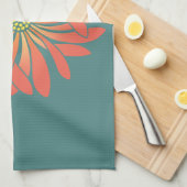 卵を生まない珊瑚花 キッチンタオル (四つ折り)