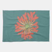 卵を生まない珊瑚花 キッチンタオル (横)