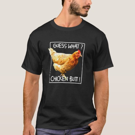 卵を産むニワトリ なにニワトリのお尻？ Tシャツ (正面)