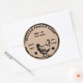 卵を産む家族 ラウンドシール (封筒)