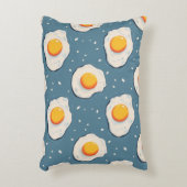 卵を青で揚げる アクセントクッション (正面(垂直))