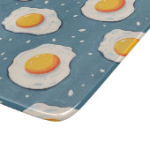 卵を青で揚げる カッティングボード (角)