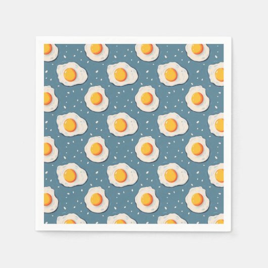 卵を青で揚げる スタンダードカクテルナプキン (正面)