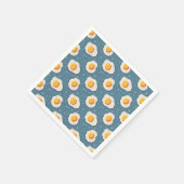 卵を青で揚げる スタンダードカクテルナプキン (角)