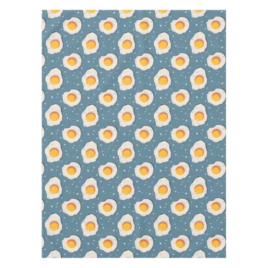 卵を青で揚げる テーブルクロス (正面)