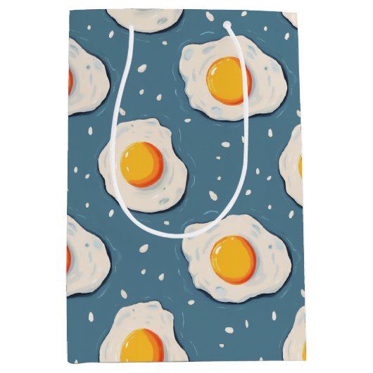 卵を青で揚げる ミディアムペーパーバッグ (正面)