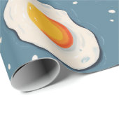 卵を青で揚げる ラッピングペーパー (ロールコーナー)