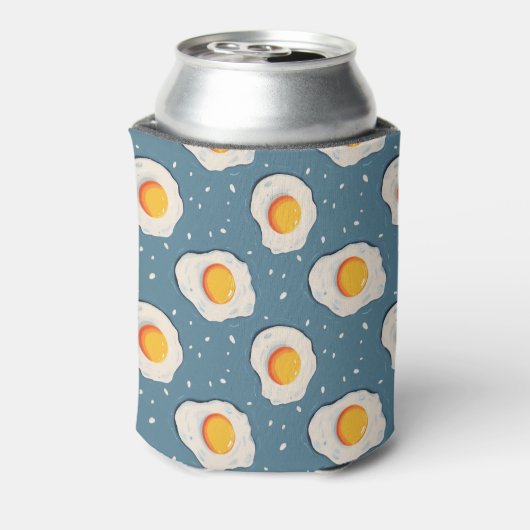 卵を青で揚げる 缶クーラー (缶裏面)