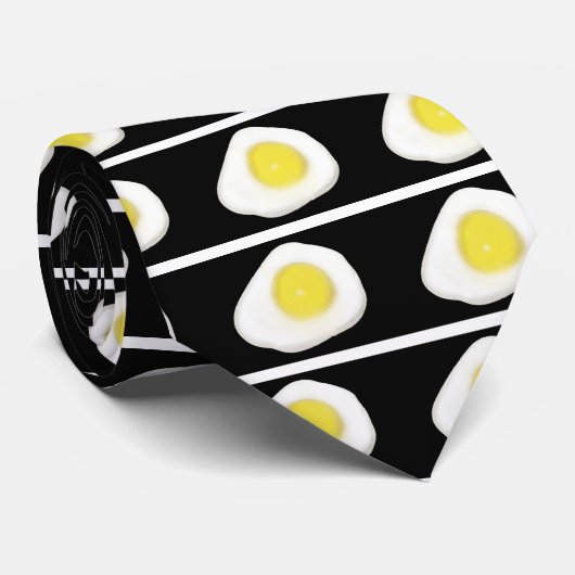 卵を黒で揚げる ネクタイ (ロール)