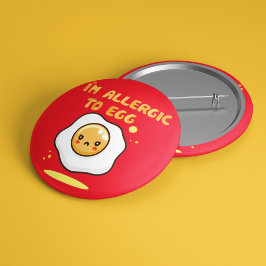 卵アレルギー認識度 缶バッジ