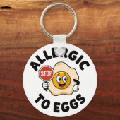 卵アレルギー警告 キーホルダー (裏面)